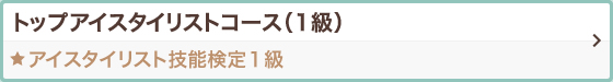 トップアイスタイリストコース（1級） アイスタイリスト技能検定1級