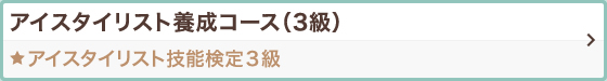 アイスタイリスト養成コース（3級） アイスタイリスト技能検定3級