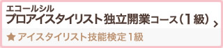 エコールシルプロアイスタイリスト独立開業コース（1級） アイスタイリスト技能検定1級