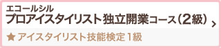 エコールシルプロアイスタイリスト独立開業コース（2級） アイスタイリスト技能検定2級